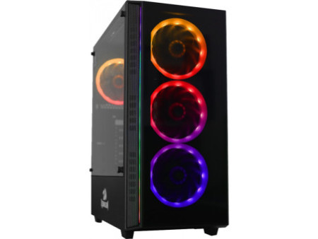 Gabinete Gamer Redragon Wideload Extreme Lunar White, Mid Tower, RGB, Vidro Curvado Temperado, ATX, Branco, Sem Fonte, Sem Fan,