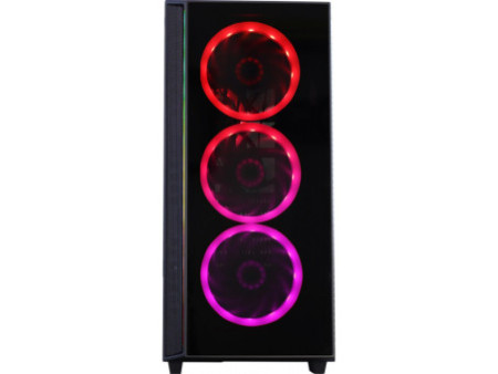 Gabinete Gamer Redragon Wideload Extreme Lunar White, Mid Tower, RGB, Vidro Curvado Temperado, ATX, Branco, Sem Fonte, Sem Fan,