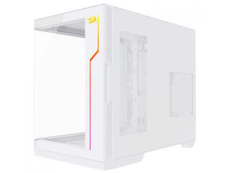 Gabinete Gamer Redragon Wideload Extreme, Mid Tower, RGB, Vidro Curvado Temperado, ATX, Black, Sem Fonte, Sem Fan, CA-605B