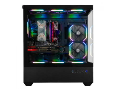 Gabinete Gamer Redragon Reflect, Preto, Mid Tower, Vidro Temperado, ATX, Sem Fonte, Sem Fan, CA-601B