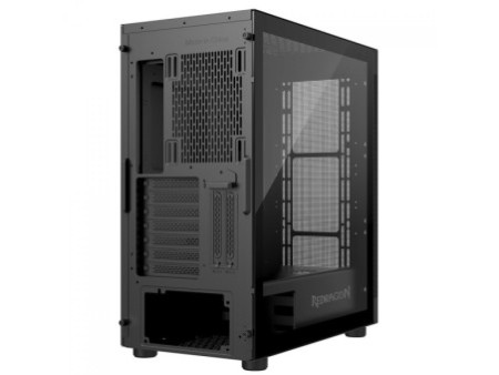 Gabinete Gamer Redragon Wideload Lite, Mid Tower, Vidro Temperado, ATX, Black, Sem Fonte, Sem Fan, CA-604B