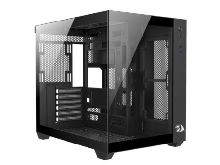 Gabinete Gamer Redragon Wideload Lite, Mid Tower, Vidro Temperado, ATX, White, Sem Fonte, Sem Fan, CA-604W