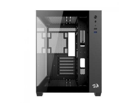 Gabinete Gamer Redragon Wideload Lite, Mid Tower, Vidro Temperado, ATX, White, Sem Fonte, Sem Fan, CA-604W
