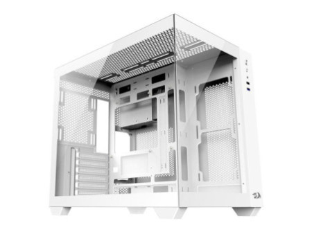 Gabinete Gamer Redragon Grimlock, Mid Tower, Vidro Temperado, Black, Sem Fonte, Com 1 Fan, GC-602-1
