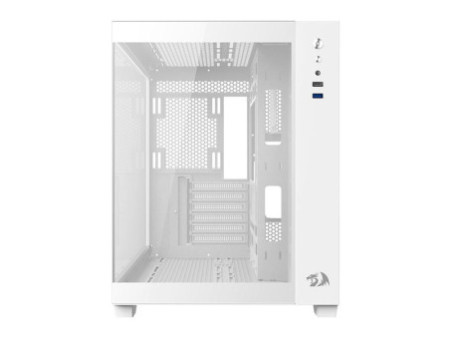 Gabinete Gamer Redragon Grimlock, Mid Tower, Vidro Temperado, Black, Sem Fonte, Com 1 Fan, GC-602-1