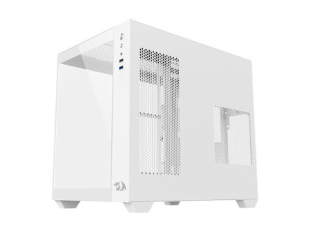 Gabinete Gamer Redragon Grimlock, Mid Tower, Vidro Temperado, Black, Sem Fonte, Com 1 Fan, GC-602-1