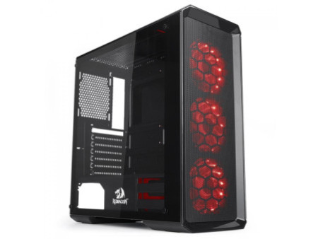 Gabinete Gamer Redragon Superion, Mid Tower, Vidro Temperado, Black, ATX, Sem Fonte, Sem Fan, GC-MB211