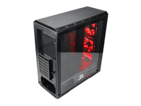 Gabinete Gamer Redragon Superion, Mid Tower, Vidro Temperado, Black, ATX, Sem Fonte, Sem Fan, GC-MB211