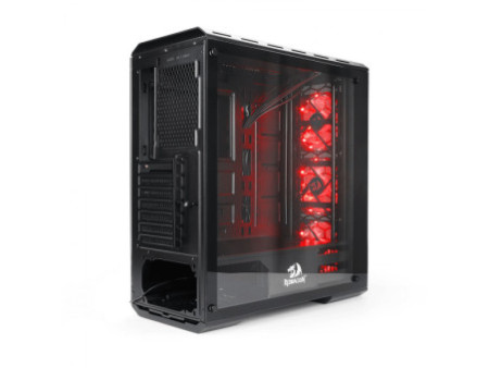 Gabinete Gamer Redragon Superion, Mid Tower, Vidro Temperado, Black, ATX, Sem Fonte, Sem Fan, GC-MB211