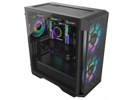 Gabinete Gamer Redragon Demolisher, Mid Tower, Vidro Temperado, White, ATX, Sem Fonte, Sem Fan, GC-706W