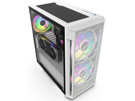 Gabinete Gamer Redragon Grindor, Mid Tower, RGB, Vidro Temperado, Black, ATX, Sem Fonte, Com 2 Fans, GC-616