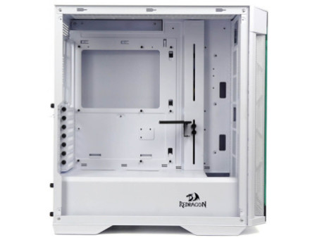 Gabinete Gamer Redragon Grindor, Mid Tower, RGB, Vidro Temperado, Black, ATX, Sem Fonte, Com 2 Fans, GC-616