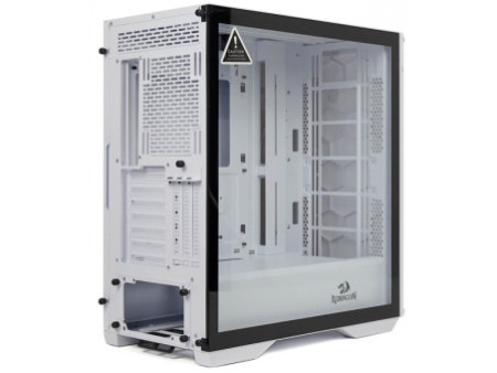 Gabinete Gamer Redragon Grindor, Mid Tower, RGB, Vidro Temperado, Black, ATX, Sem Fonte, Com 2 Fans, GC-616