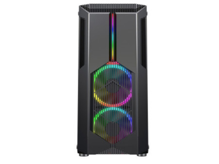Gabinete Gamer Redragon Scalpel, Mid Tower, RGB, Vidro Temperado, Black, ATX, Sem Fonte, Sem Fans, GC-520