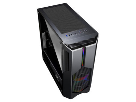 Gabinete Gamer Redragon Scalpel, Mid Tower, RGB, Vidro Temperado, Black, ATX, Sem Fonte, Sem Fans, GC-520