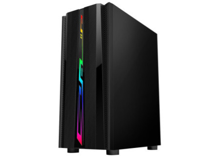 Gabinete Gamer Redragon Mixmaster, Mid Tower, Vidro Temperado, Black, ATX, Sem Fonte, Com 3 Fans, GC-618
