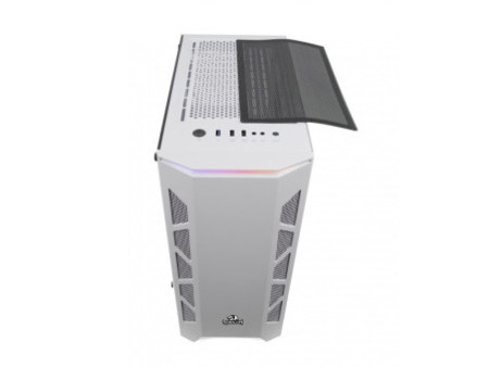 Gabinete Gamer Redragon Grindor, Mid Tower, Vidro Temperado, Black, Sem Fonte, Sem Fan