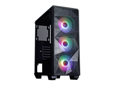 Gabinete Gamer Redragon, Diamond Storm Pro RGB, Mid Tower, Vidro Temperado, Black, Sem Fonte, Com 3 Fans, CA903 PRO