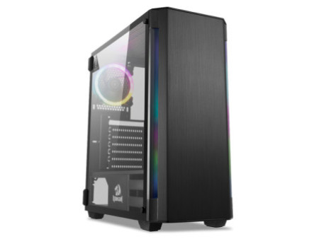 Gabinete Gamer Redragon Ramhorn, Mid Tower, S-Fan, Vidro Temperado, Black, Sem fonte