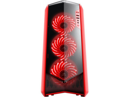 Gabinete Gamer Redragon, Ironhide RGB, Full Tower, Vidro Temperado, Black, Sem Fonte, Com 6 Fans, RD-GC-801