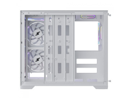 Gabinete Gamer SuperFrame Nebula, Mid Tower, Vidro Temperado, E-ATX, Com 3 Fans ARGB, Preto, SF-CS-NBMAB3F