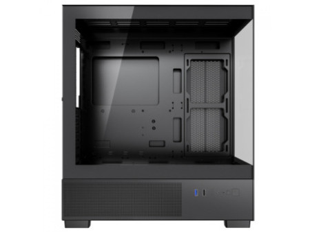 Gabinete Gamer SuperFrame Box Magic, Mid Tower, Vidro Temperado, Com Display LCD 13.3 Pol, ATX, Preto, Sem Fonte, Com 6 Fans, SF