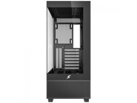 Gabinete Gamer SuperFrame Box Magic, Mid Tower, Vidro Temperado, Com Display LCD 13.3 Pol, ATX, Preto, Sem Fonte, Com 6 Fans, SF