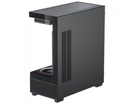 Gabinete Gamer SuperFrame Box Magic, Mid Tower, Vidro Temperado, Com Display LCD 13.3 Pol, ATX, Preto, Sem Fonte, Com 6 Fans, SF