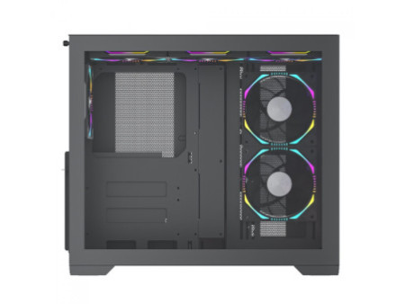 Gabinete Gamer SuperFrame Fusion, Mid Tower, Vidro Temperado, ATX, Preto, Sem Fan, SF-CS-FSMABSF