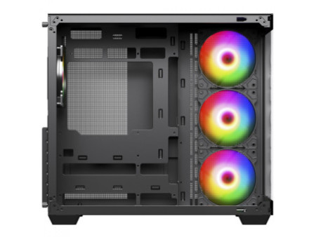 Gabinete Gamer SuperFrame Fusion, Mid Tower, Vidro Temperado, ATX, Branco, Sem Fan, SF-CS-FSMAWSF