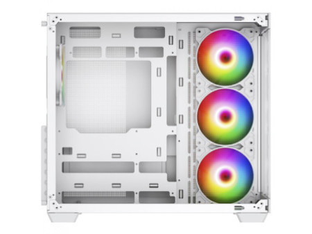 Gabinete Gamer SuperFrame Mesh, Black, Mid Tower, Vidro Temperado, MATX, Sem Fonte, Com 3 Fans, SF-CS-MSMSB3F