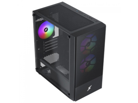 Gabinete Gamer SuperFrame Mesh, White, Mid Tower, Vidro Temperado, MATX, Sem Fonte, Com 3 Fans, SF-CS-MSMSW3F