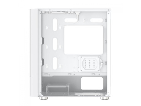 Gabinete Gamer SuperFrame Prime, Mid Tower, Vidro Temperado, M-ATX, Branco, Sem Fonte, Com 5 Fans ARGB