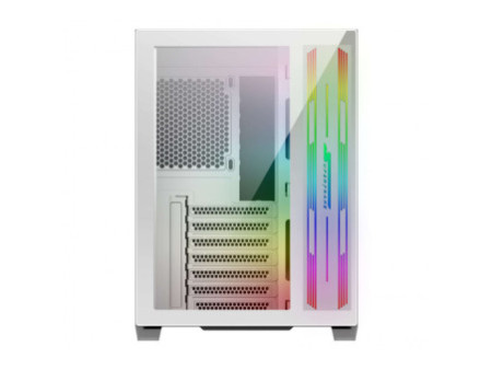 Gabinete Gamer SuperFrame Hércules, Full Tower, RGB, Vidro Temperado, E-ATX, Black, Sem Fonte, Com 5 Fans