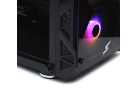 Gabinete Gamer SuperFrame Hércules, Full Tower, RGB, Vidro Temperado, E-ATX, Black, Sem Fonte, Sem Fan