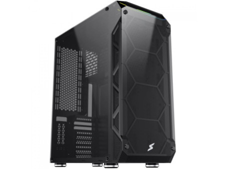 Gabinete Gamer SuperFrame Overtake, Mid Tower, Vidro Temperado, ATX, Sem Fonte, Sem fan