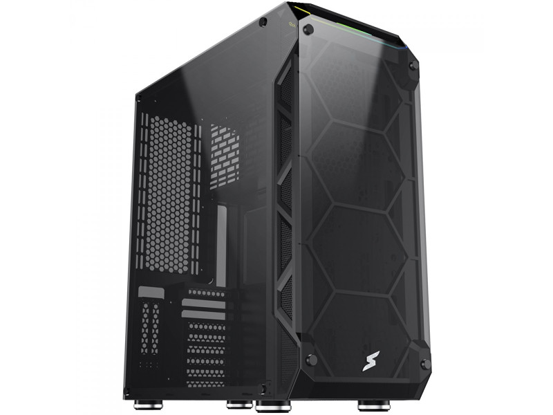 Gabinete Gamer SuperFrame Overtake, Mid Tower, Vidro Temperado, ATX, Sem Fonte, Sem fan