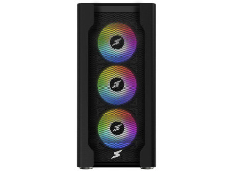 Gabinete Gamer SuperFrame Strider, Mid Tower, ARGB, Vidro Temperado, ATX, Sem Fonte, Com 4 Fans