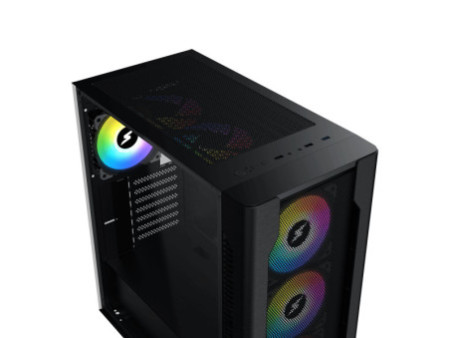 Gabinete Gamer SuperFrame Strider, Mid Tower, ARGB, Vidro Temperado, ATX, Sem Fonte, Com 4 Fans