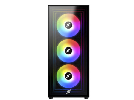 Gabinete Gamer SuperFrame Elite, Mid Tower, ARGB, Vidro Temperado, ATX, Sem Fonte, Com 3 Fans