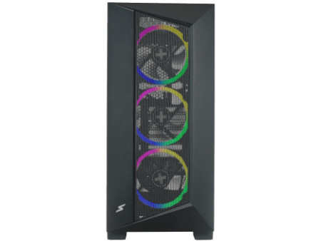 Gabinete Gamer SuperFrame Vhagar, Mid Tower, Vidro Temperado, ATX, Preto, Sem Fan, SF-CS-VGMABSF