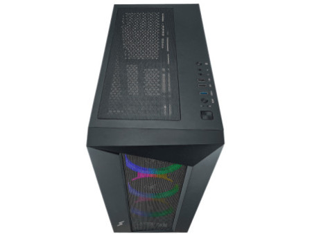Gabinete Gamer SuperFrame Vhagar, Mid Tower, Vidro Temperado, ATX, Preto, Sem Fan, SF-CS-VGMABSF