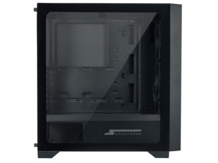 Gabinete Gamer SuperFrame Vhagar, Mid Tower, Vidro Temperado, ATX, Preto, Sem Fan, SF-CS-VGMABSF