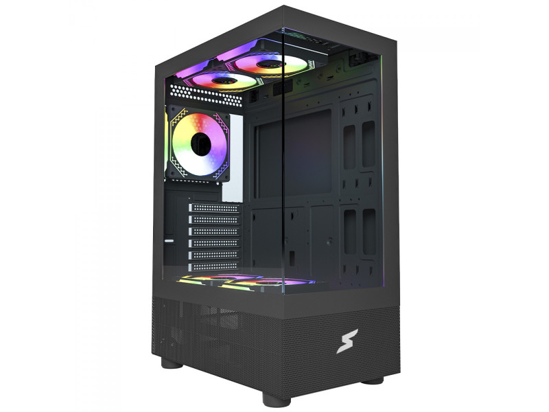 Gabinete Gamer SuperFrame Boreas, Mid Tower, Vidro Temperado, ATX, Com 3 Fans ARGB, Branco, SFGW-BOREAS-3