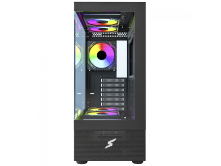 Gabinete Gamer SuperFrame Boreas, Mid Tower, Vidro Temperado, ATX, Com 3 Fans ARGB, Branco, SFGW-BOREAS-3