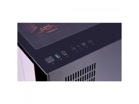 Gabinete Gamer SuperFrame Black Noir, Aquário, Mid Tower, Vidro Temperado, M-ATX, Branco, Sem Fonte, Com 3 Fans ARGB, SF-CS-BNMA
