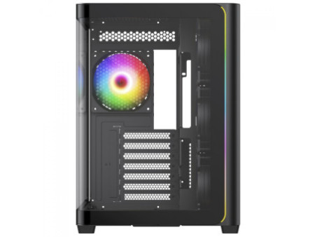 Gabinete Gamer SuperFrame Power Cube Cristal, Mid Tower, Vidro Temperado, ATX, RGB, Com 4 Fans, Branco, SF-CS-CRMAW4F