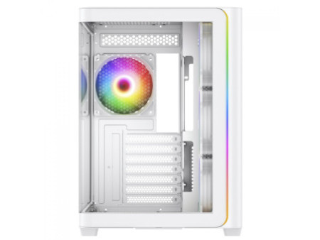 Gabinete Gamer SuperFrame Cube Magic, Mid Tower, Vidro Temperado, Display LCD, ATX, Black, Sem Fonte, Sem Fan, SF-CS-CMMABSF