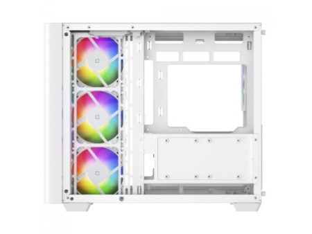 Gabinete Gamer SuperFrame Cube Magic, Mid Tower, Vidro Temperado, Display LCD, ATX, Black, Sem Fonte, Sem Fan, SF-CS-CMMABSF