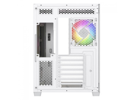 Gabinete Gamer SuperFrame Cube Magic, Mid Tower, Vidro Temperado, Display LCD, ATX, Black, Sem Fonte, Sem Fan, SF-CS-CMMABSF